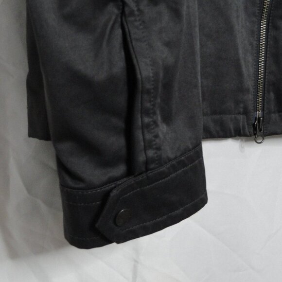 Banana Republic Jacket Moto Biker Racer Military Zipper Pockets Men's Size Large - Picture 4 of 12